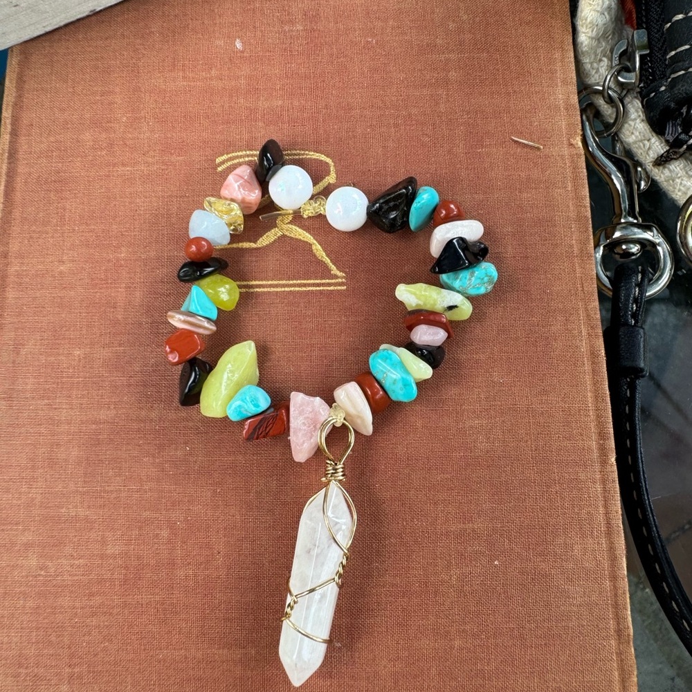 Colorful Gemstone Pendant Necklace